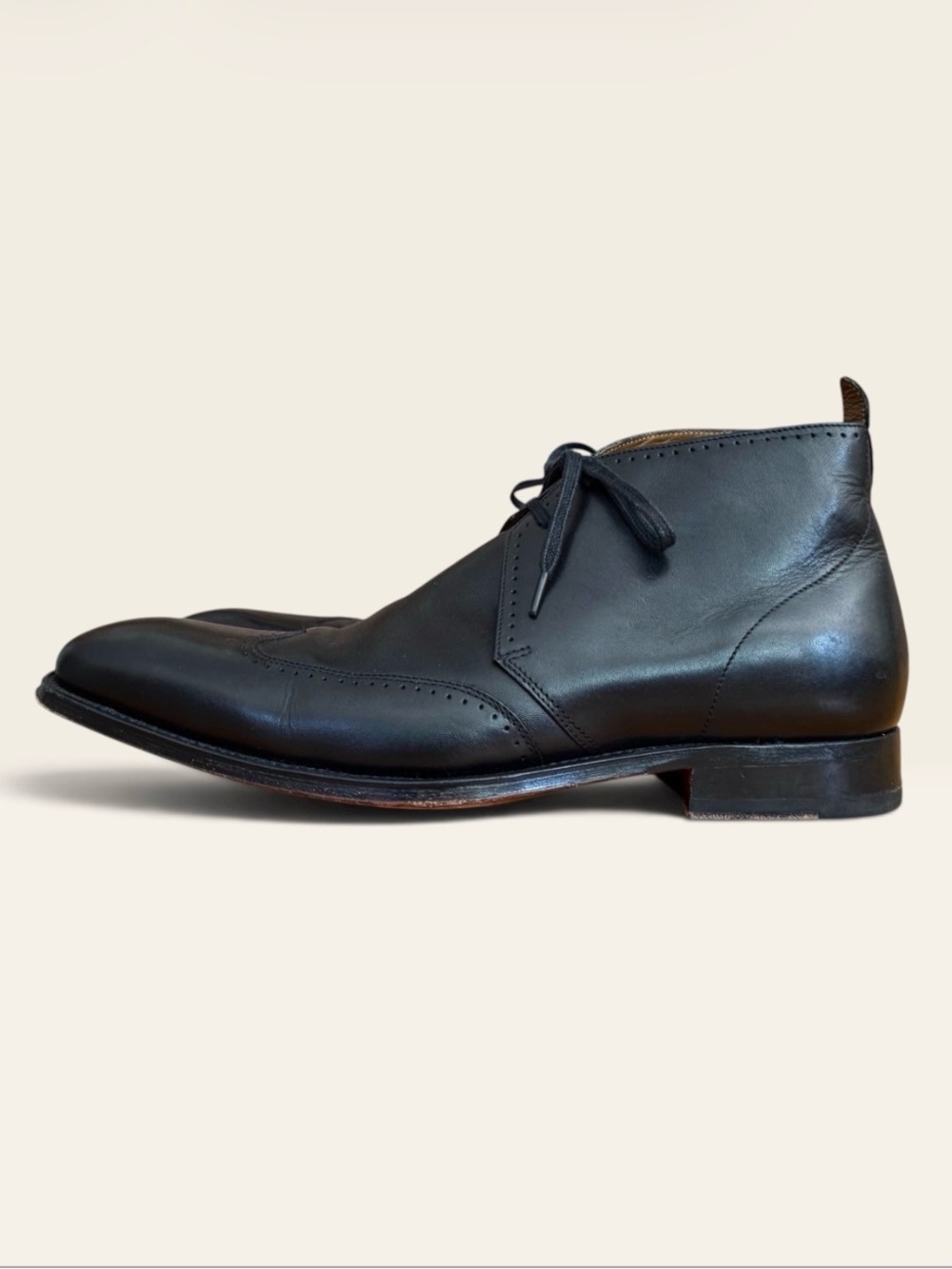 Vintage Grenson 5115 Black Leather Ankle Boots UK 7.5 F